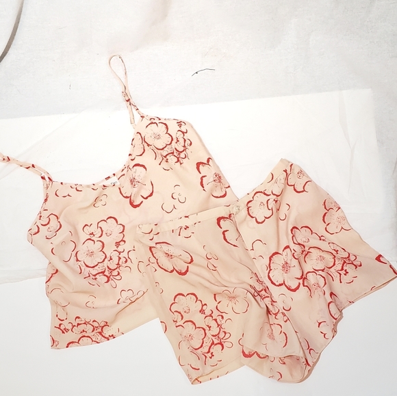 Calvin Klein Other - Calvin Klein Pink Floral Shorts Pajama Set